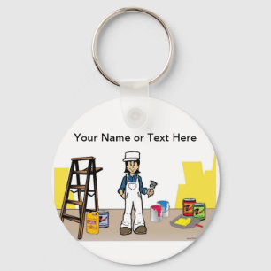 Porte-clés Painter - Dessin fémoral par PrintedPerfection.com