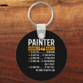Porte-clés Painter Hourly Rate Funny Painter (Recto)