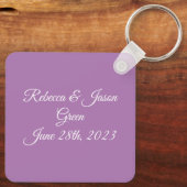 Porte-clés Paire De Belles Colombes Blanches (Verso)