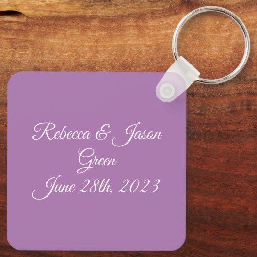 Porte-clés Paire De Belles Colombes Blanches (Verso)