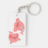 Porte-clés Paire mignonne de Porte - clé acrylique Mercos de (Dos)