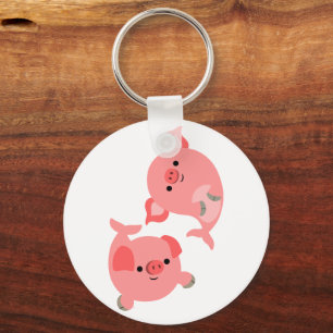 Porte-clés Paire mignonne de Porte - clé Mercos de dessin an