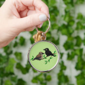 Porte-clés Paires de merle rouillé (Main)