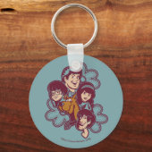 Porte-clés Paisely Flower Scooby-Doo et le Gang (Recto)