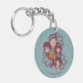 Porte-clés Paisely Flower Scooby-Doo et le Gang (Devant gauche)