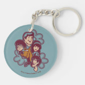 Porte-clés Paisely Flower Scooby-Doo et le Gang (Dos)