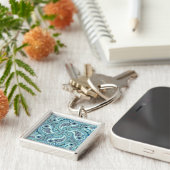 Porte-clés Paisley en bleu bébé (Côté)