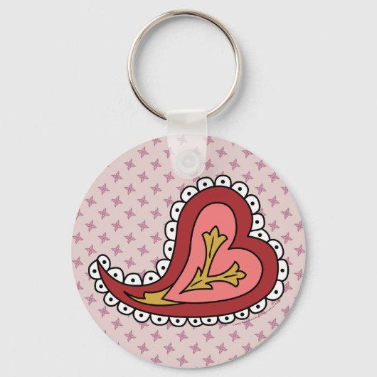 Porte-clés Paisley Heart Keychain (Recto)