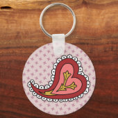 Porte-clés Paisley Heart Keychain (Recto)