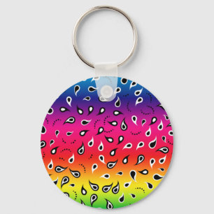 Porte-clés Paisley Rainbow