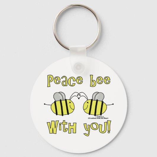 Porte-clés Paix Abeille Avec Toi (Recto)