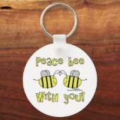 Porte-clés Paix Abeille Avec Toi (Recto)