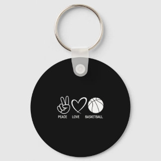 Porte-clés Paix amour basket-ball basket-ball drôle amateur