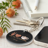 Porte-clés Paix, Amour, Bombes De Coca Chaud - Vacances D'Hiv (Devant droit)