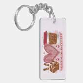 Porte-clés Paix - Amour - Café (Devant gauche)