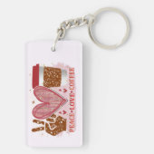 Porte-clés Paix - Amour - Café (Dos)