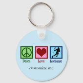 Porte-clés Paix Amour Lacrosse (Verso)