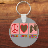 Porte-clés Paix, Amour, Massage Thérapie (Recto)