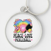 Porte-clés Paix Amour Pickleball (Devant)