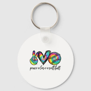 Porte-clés Paix Amour Softll Tie Dye Drôle Amoureux Softll
