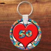 Porte-clés Paix, Coeur, 50 (Recto)