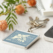 Porte-clés PAIX dans le porte - clé fait sur commande de nom (Côté)
