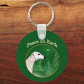 Porte-clés Paix de Saluki (Recto)