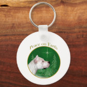 Porte-clés Paix Dogo Argentino (Verso)