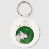 Porte-clés Paix Dogo Argentino (Verso)