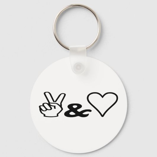 Porte-clés Paix et amour (Recto)