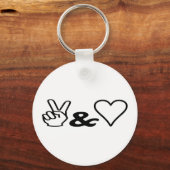 Porte-clés Paix et amour (Recto)