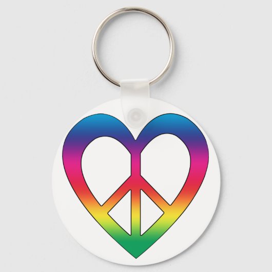 Porte-clés Paix et amour (Recto)