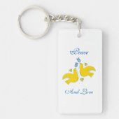 Porte-clés Paix et amour (Devant)