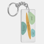 Porte-clés Paix, Joie, Sérénité, Un jour à la fois, Clé de ca (Devant gauche)