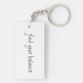 Porte-clés Paix, Joie, Sérénité, Un jour à la fois, Clé de ca (Dos)