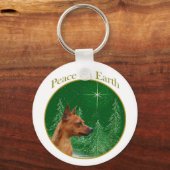 Porte-clés Paix Miniature Pinscher (Recto)