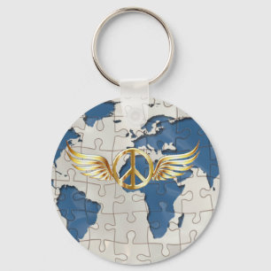 Porte-clés Paix mondiale