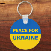 Porte-clés Paix pour l'Ukraine Pavillon ukrainien (Recto)