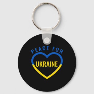 Porte-clés Paix pour l'Ukraine Soutenez l'Ukraine Priez pour