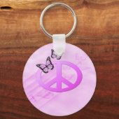 Porte-clés Paix rose (Recto)