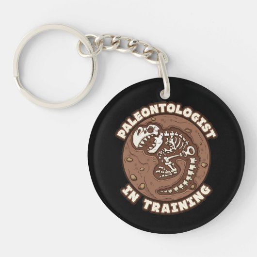 Porte-clés Paléontologue pour l'entraînement des fossiles de  (Devant)