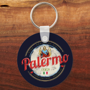 Porte-clés Palerme Capitale De Sicile Italie Souvenir Vintage