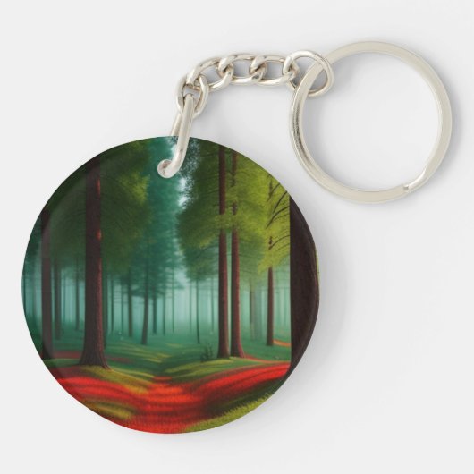 Porte-clés Palette Arboréale Enchantée : Une Forêt Captivante (Dos)