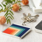 Porte-clés Palette couleur les années 70 rétro (Côté)