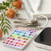 Porte-clés Palette Joyeuse de Couleurs - Été (Devant droit)