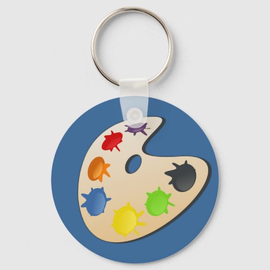 Porte-clés Palette Peintre (Recto)