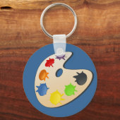 Porte-clés Palette Peintre (Recto)