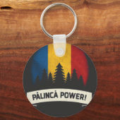 Porte-clés Palinca power - drapeau tricolore (Recto)