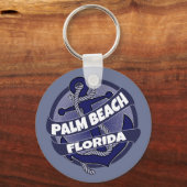 Porte-clés Palm Beach Floride ancre tourbillon porte - clé (Recto)