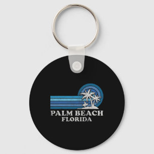 Porte-clés Palm Beach Floride Vintage Famille vacances été
